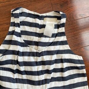 S’MaxMara Striped Navy and White Maxi Dress size 2